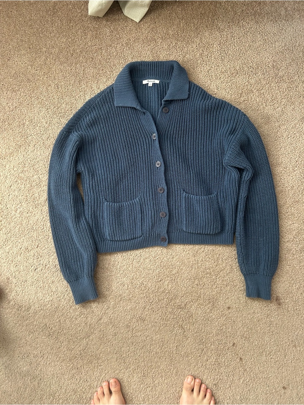 Madewell Women's Sweater Cardigan - Blue